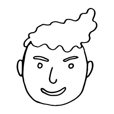 karikatür yüz vektör insanlar illüstrasyonu