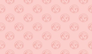 karikatür yüz vektör insanlar illüstrasyonu