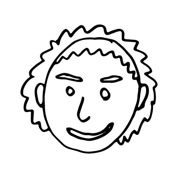 Dibujo Animado Cara Vector Personas Ilustración — Vector de stock
