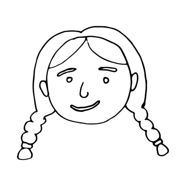 Karikatur Gesicht Vektor Menschen Illustration — Stockvektor