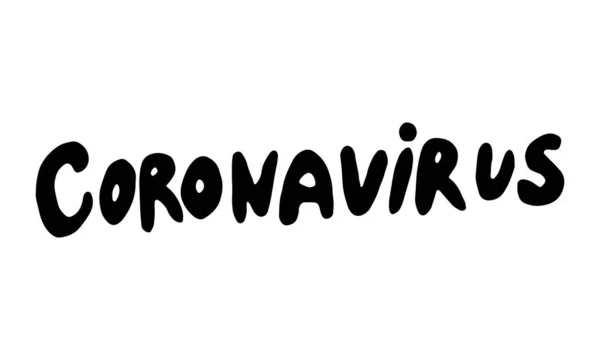 Набір Ручних Написів Кінчиками Карантину Коронавірусу Різні Лапки Вектор Стилі — стоковий вектор
