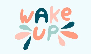 El yapımı kaligrafi kahvesi. Günaydın mektuplar. sloganlar.