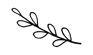 Basit yaz çiçekleri çizimleri. Soyut çiçek çizimi. el çizimi vektör sanatı.