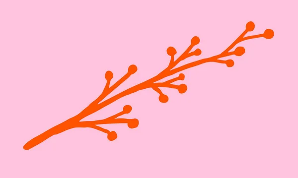 Vecteur dessiné à la main Illustration de fleurs sauvages — Image vectorielle
