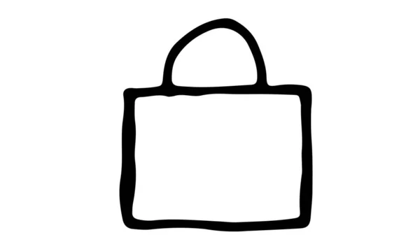 Ručně kreslený vektorový obrys ikony skříně — Stockový vektor