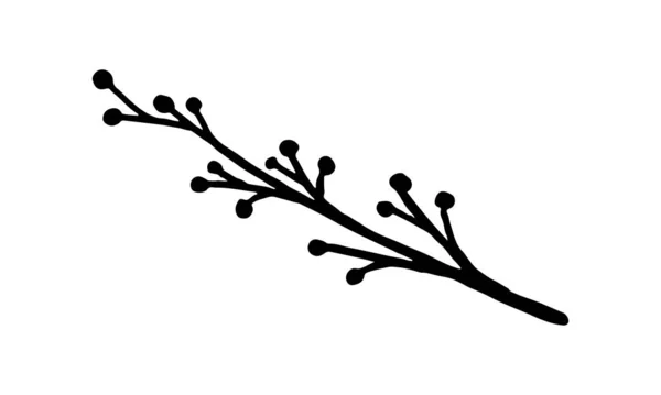 Рука намальована Векторні ілюстрації диких квітів — стоковий вектор
