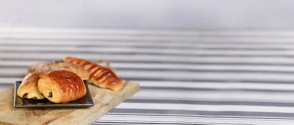 Pain Chocolat French Chocolate Bread Tradition Close Freshly Baked Chocolate — Stock Photo, Image