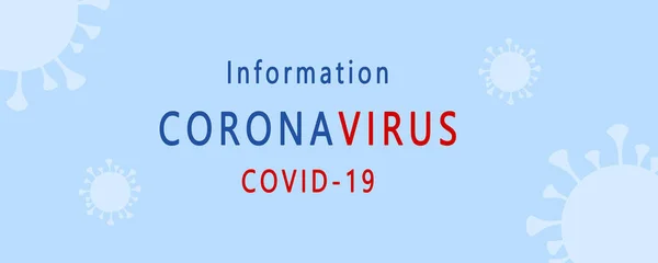 Koronawirus Wirus Covid Choroba Epidemia Niebezpieczeństwo Gorączki Informacje Bannerowe Info — Zdjęcie stockowe