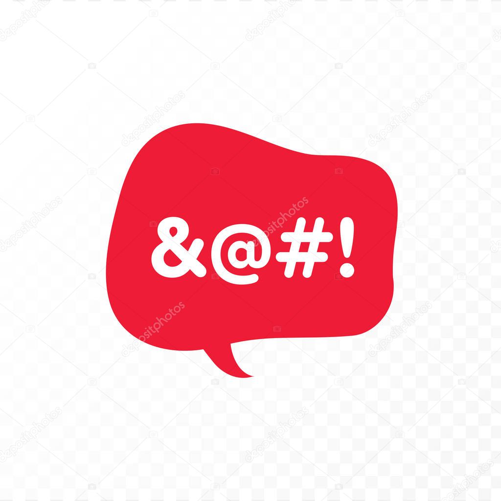 Vector Color Bad Speech Language Icon Illustration Red Talk Bubble With Censored Text Isolated On Transparent Background Design Element For Hate Banner Poster Web Meme Logo Premium Vector In Adobe Illustrator Vector Color Bad Speech Language Icon Illustration Red Talk Bubble With Censored Text Isolated On Transparent Background Design Element For Hate Banner Poster Web Meme Logo Premium Vector In Adobe Illustrator
