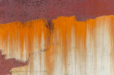 metal, eski yıpranmış duvara pas