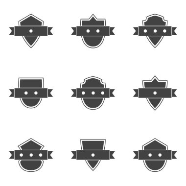 izole ayarla şerit koleksiyonu ile kalkan