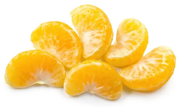 Mandarina laranja isolada — Fotografia de Stock