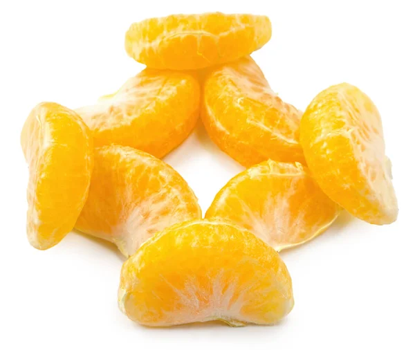 Mandarina naranja aislada — Foto de Stock