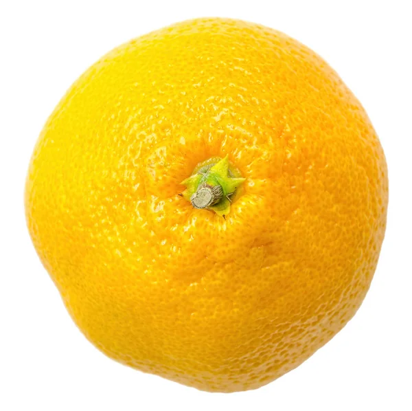 Jedna oranžová mandarin, samostatný — Stock fotografie