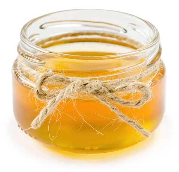 Tarro de miel aislado — Foto de Stock