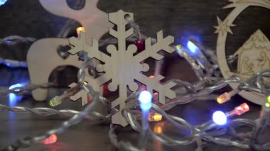 Festival için aile ve arkadaşlar ile sıcak bir akşam nesneleri kümesi