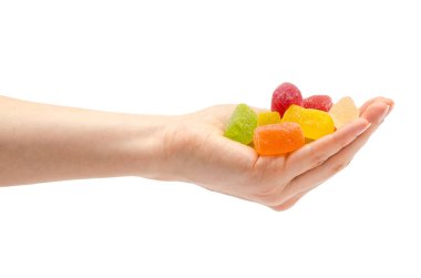 kadın el holding şeker.