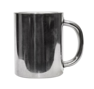 Metalik termos bardağa içecekler için