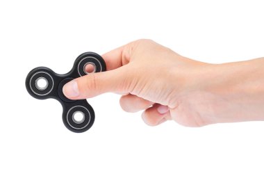 Siyah beyaz arka plan üzerinde izole değer değişimi kıpır tutan el