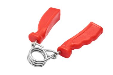 Beyaz arka plan üzerinde izole spor el genişletici