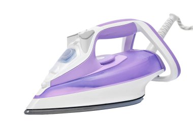 Beyaz bir arka plan üzerinde izole Buharlı Ütü