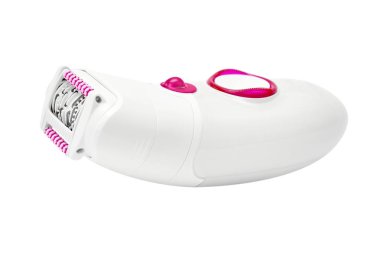 Modern beyaz Epilatör Isolated beyaz arka plan üzerinde