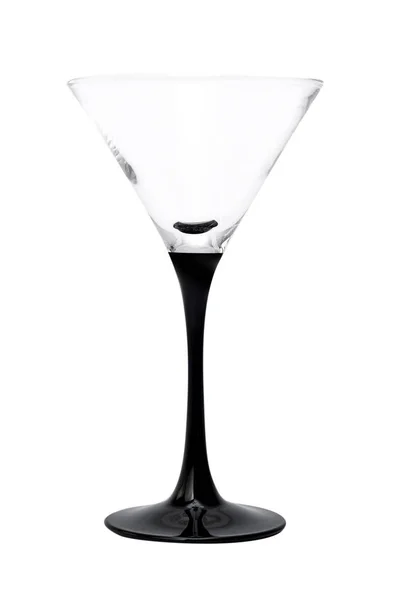 Κενό ποτήρι μαρτίνι απομονωμένο σε λευκό φόντο — Φωτογραφία Αρχείου