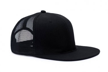 Siyah başlık beyaz arkaplanda izole edildi