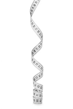 Beyaz arka plan üzerinde izole santimetre