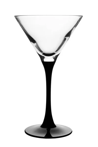 Empty martini glass isolated on white background — Stock Photo, Image