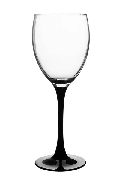 Empty wine glass isolated on white background — Stock Photo, Image