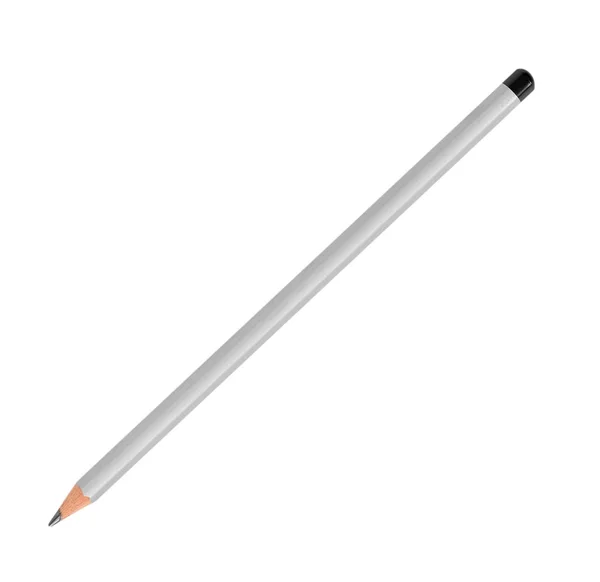 Szarego ołówka dla rysunku na białym tle — Zdjęcie stockowe