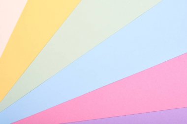 Renk kağıt malzeme tasarım stili. Arka plan ve web için şablon. Pastel renkler