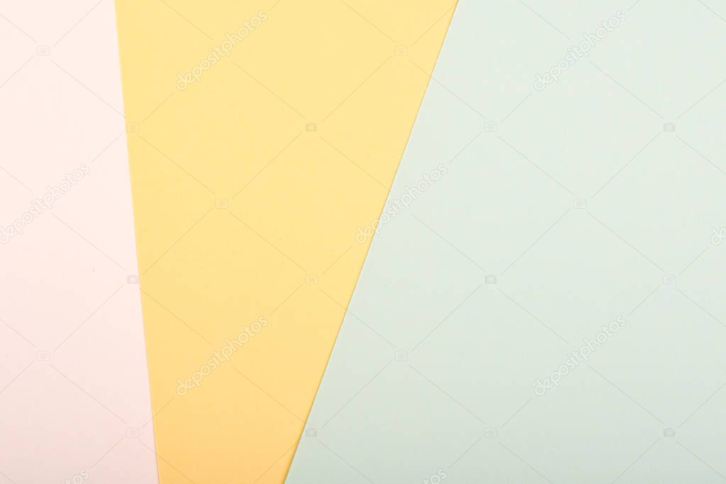Material design style of color paper. Template for background and web. Pastel colors