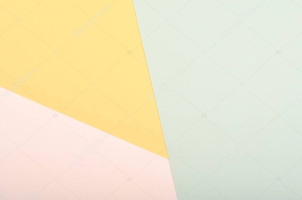Material design style of color paper. Template for background and web. Pastel colors