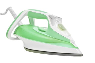 Beyaz bir arka plan üzerinde izole Buharlı Ütü