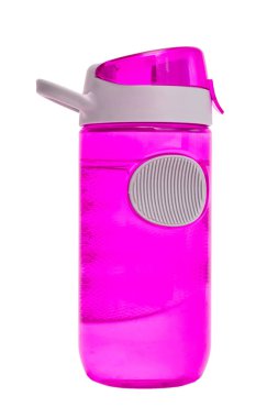 Beyaz arka plan üzerinde izole spor su şişesi