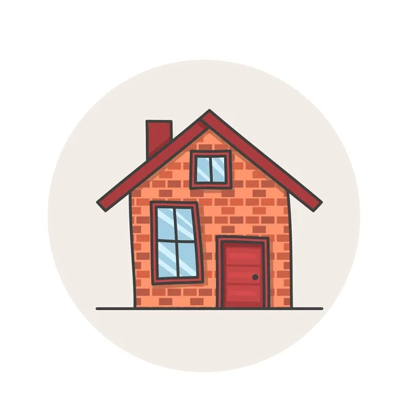 Kreslené, ročník průčelí, ručně kreslenou budovy, doodle domů. Izolované na bílém — Stockový vektor