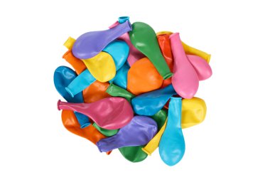 Lastik hava balonu celebreting, Derma parti dekorasyon için. Beyaz arka plan üzerinde izole