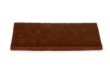 Dolgulu çikolata tabağı. Beyaz bir arka plan üzerinde izole. Tatlı ve lezzetli yemekler