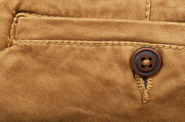 Fundo de calça de algodão marrom, padrão de fibra de ganga — Fotografia de Stock