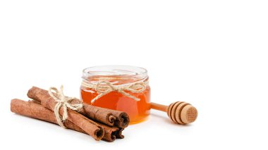 Tatlım izole beyaz arka plan, kopya alanı, potu şablonu