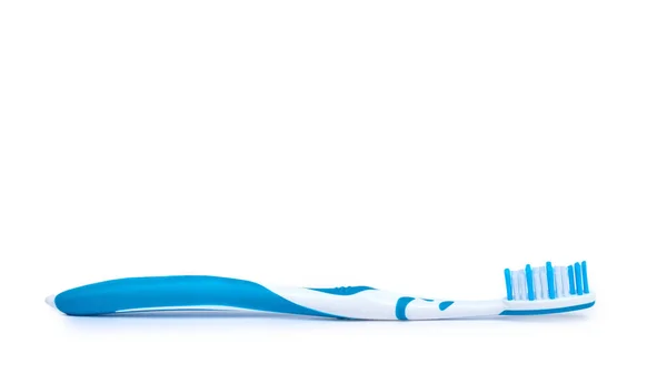 Zubní kartáček zuby izolované na bílém pozadí. Kopírovat prostor, šablona — Stock fotografie