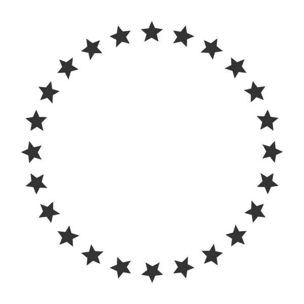 Stars in circle shape icon. Template for award, price, reward. Vector image.