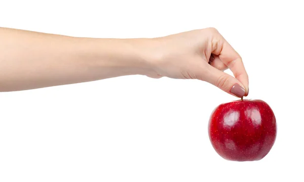 赤い熟れたリンゴ、健康的な果物。新鮮な健康的なスナック. — ストック写真