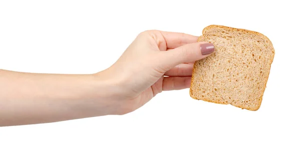 Chleb pszenny, zdrowe jedzenie. Odizolowane na biało. — Zdjęcie stockowe