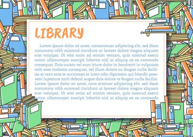 Karalama ve çizim tarzında farklı kitap ve dergi vektör afişi. El çizimi poster.