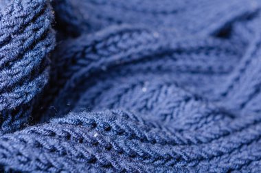 Tekstil ve doku arka planı. Kumaş makro fotoğrafçılık.