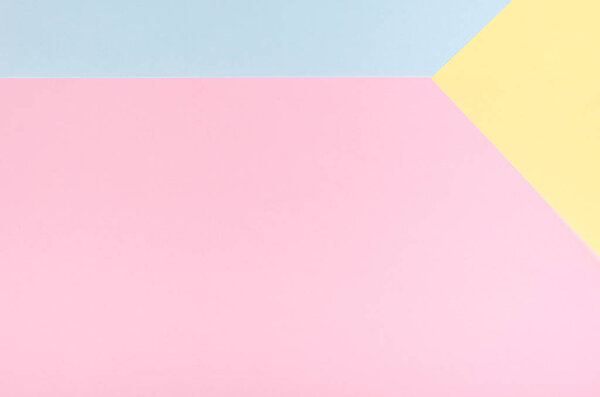 Colored paper composition. Flat lay, layout and tabletop.