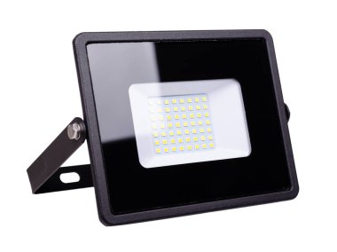 LED projektör, açık hava ışık ekipmanları. Beyazda izole edilmiş.